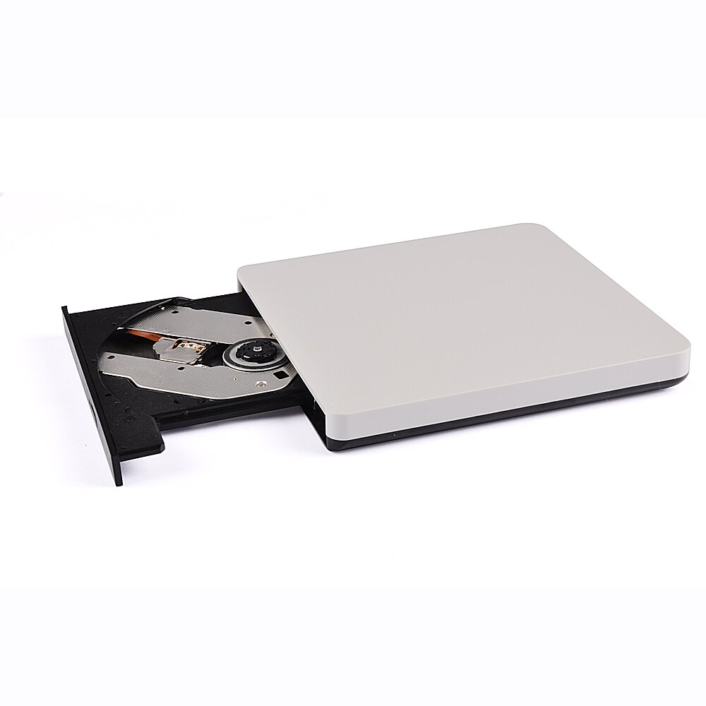 Deepfox-Unidad óptica delgada USB 3,0, unidad externa de DVD, ROM, RW, grabador de CD, para portátil, Netbook, Notebook y PC, color negro