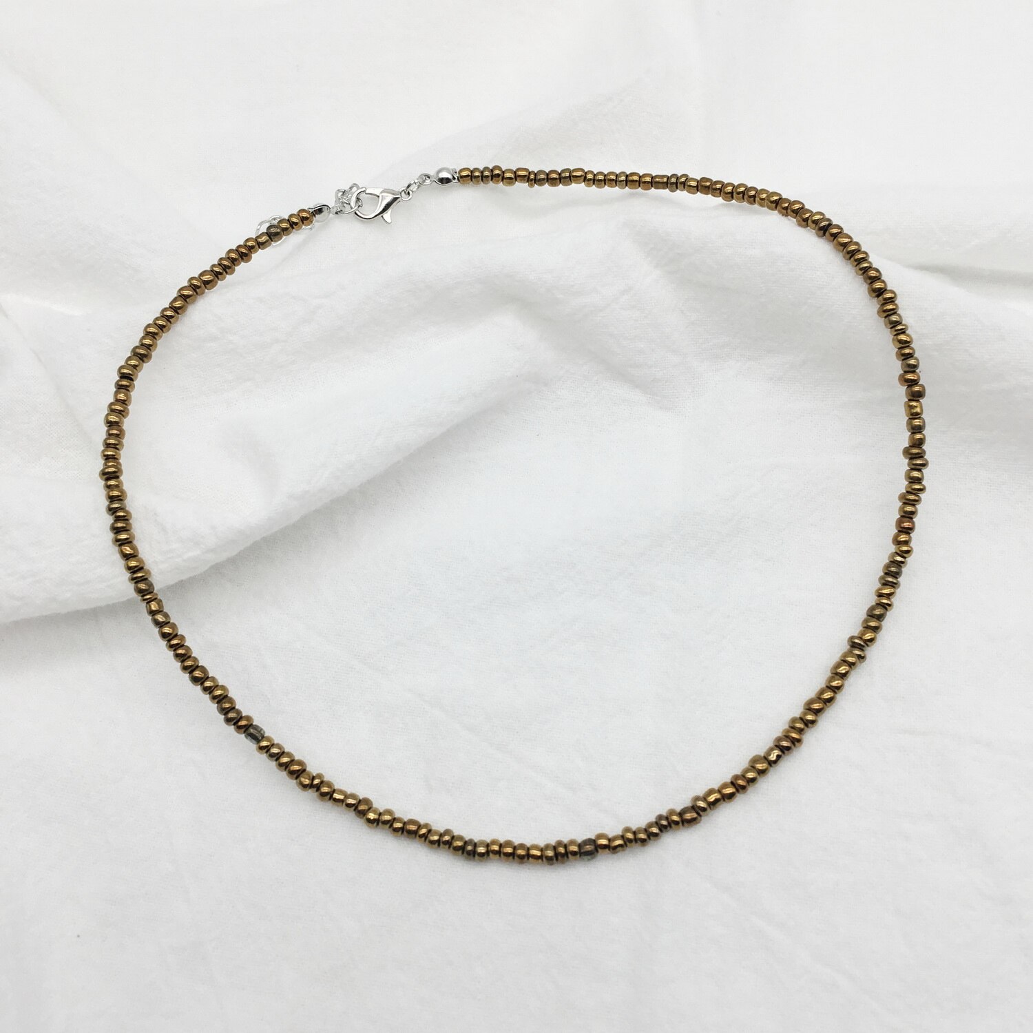 Choker damski 2021 moda 3 mm koraliki Bohemia Beach krótki naszyjnik dla urody kobiety dziewczyny hurtownia naszyjnik: 19
