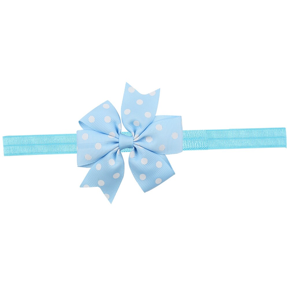 Bébé fille bandeau infantile cheveux accessoires tissu bande -né chapeaux Dot headwrap bambins pansement ruban arcs diadème: 9