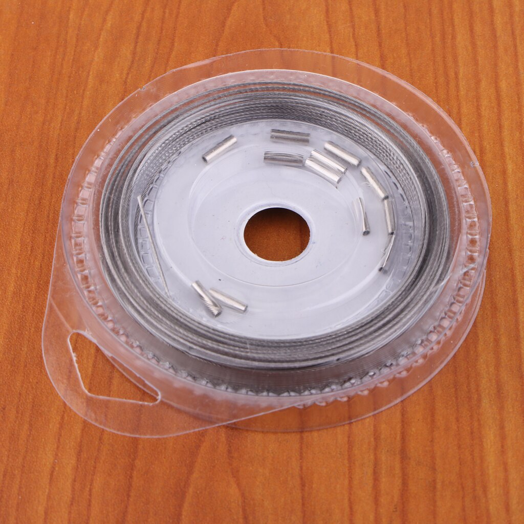 10m Fishing Line Wire Leader Nylon Coated Stainless Steel Trace Lures Leader