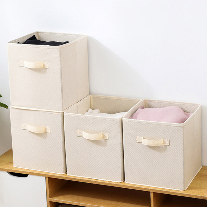 freundlicher Kleidung Lagerung Falten Bettwäsche Stoff Lagerplätze Korb Würfel Boxen Faltbare Spielzeug Organisation oder Heimat freundlicher Zimmer