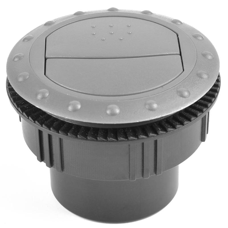 60mm abs bil rv atv a/c udluftning luftudløb åben roterende aircondition ventilationsudløb indvendig rund loft bil udskiftning: Grå