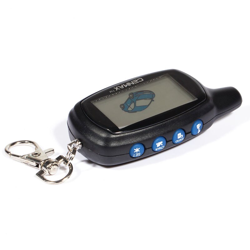 Russia CENMAX ST-7A+Silicone Cover case LCD remote control for CENMAX ST7A 7A LCD keychain car remote 2-way car alarm system