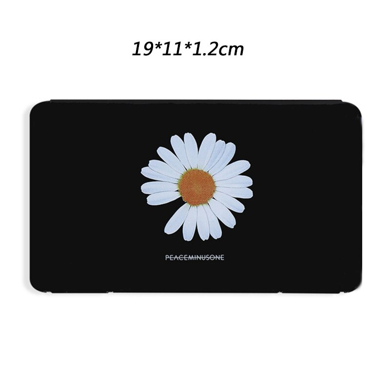 Portable Mask Box Plastic Face Mask Storage Case Boite Rangement Masque Dust Moisture Proof Kids Student Cajas Mascarillas: flower-black