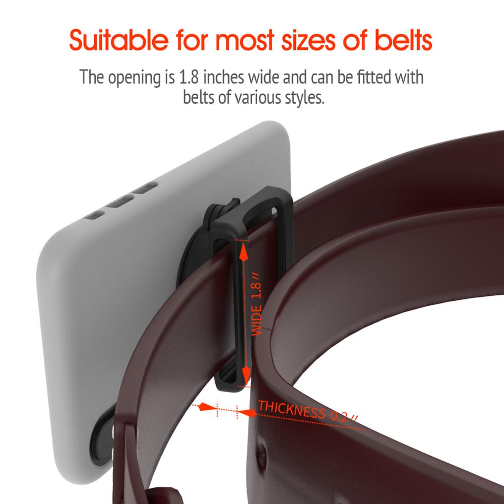 Universal Belt Clip Phone Holder with Quick Mount for iphone 11 pro XsMax 8 Plus 7 for Samsung Galaxy Note 8,S8 for huawei Phone