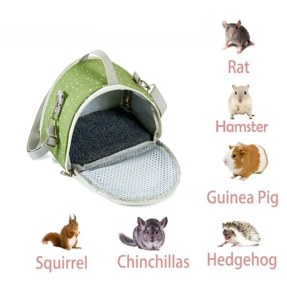 Petit sac de transport respirant pour animaux de compagnie, pour petit Hamster, cochon d'inde, lapin, fourre-tout de voyage confortable pour le sucre et le Transport