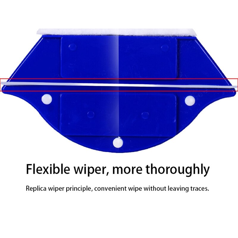 Useful Magnetic Window Cleaner Double Side Glass Wiper Useful Surface Brush Wipe Glass Blowing Magnetic Glass Rub Brush
