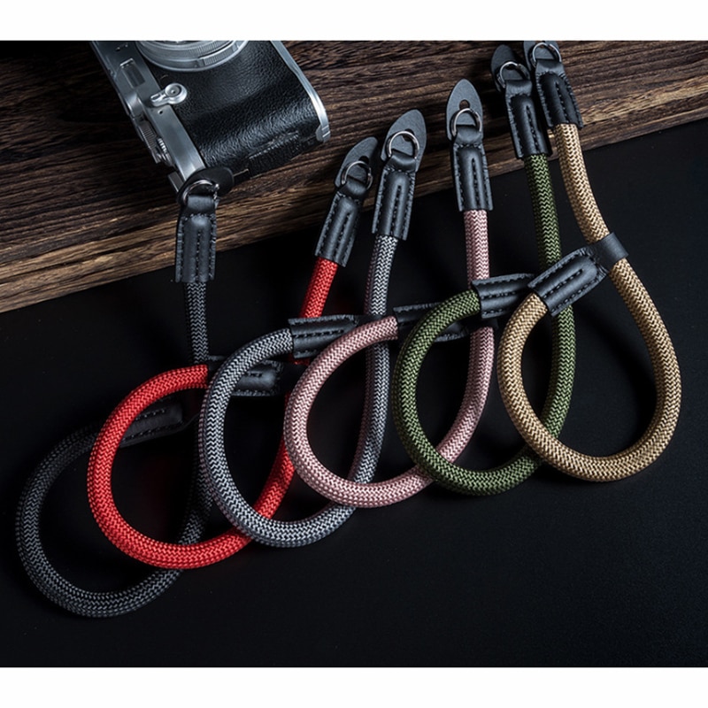 Hecha a mano de nylon cámara Digital muñeca empuñadura de correa para mano Paracord trenzado pulsera para Fuji X-T20 X-T3 X-T2 X-E3 X-A20 X-A7 A5 X-T30