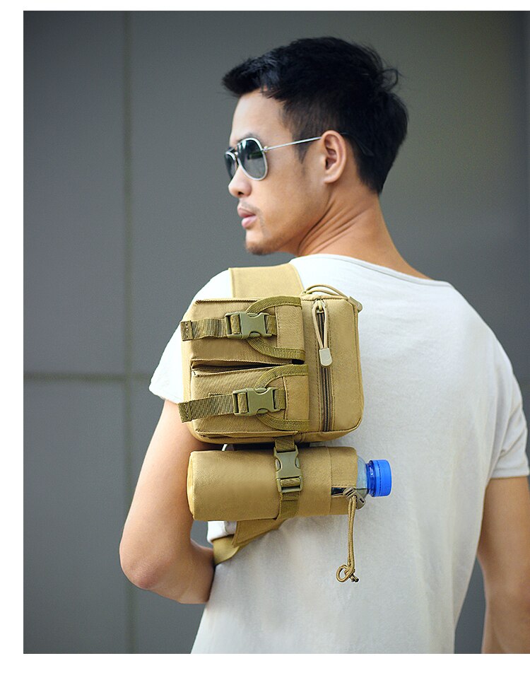 Poche de bouteille d'eau sac de porte-bouteille d'eau de voyage amélioré transporteur d'hydratation en plein air pour Camping randonnée pêche