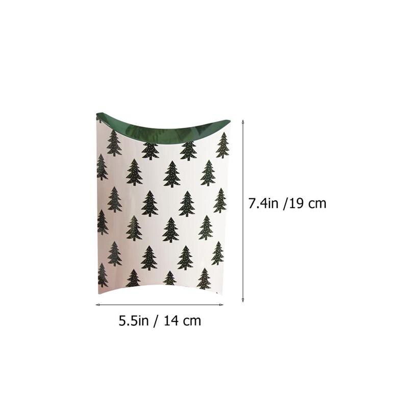 6 stuks kerst snoep verpakkingsdozen opslagcontainers inpakdozen