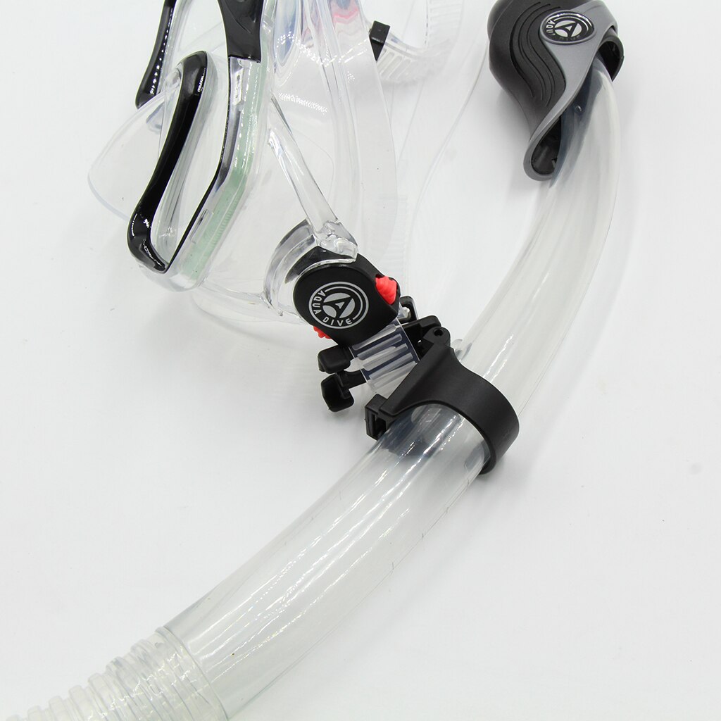 2 Pieces Flexible Quick Release Plastic Snorkel Clip Keeper 1' Universal For Attaching To Mask Strap