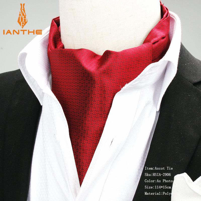 Cravate en Polyester Jacquard pour hommes | Couleur unie, rouge marine, nouveauté mariage Slim, cravate pour hommes, nouvelle: IA2906