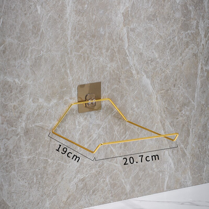 Goud Geen-Boor Badkamer Plank Hoekplank Douche Shampoo Magazijnstelling Houder Wc Organizer Wc Badkamer Planken Accessoires: Gold B