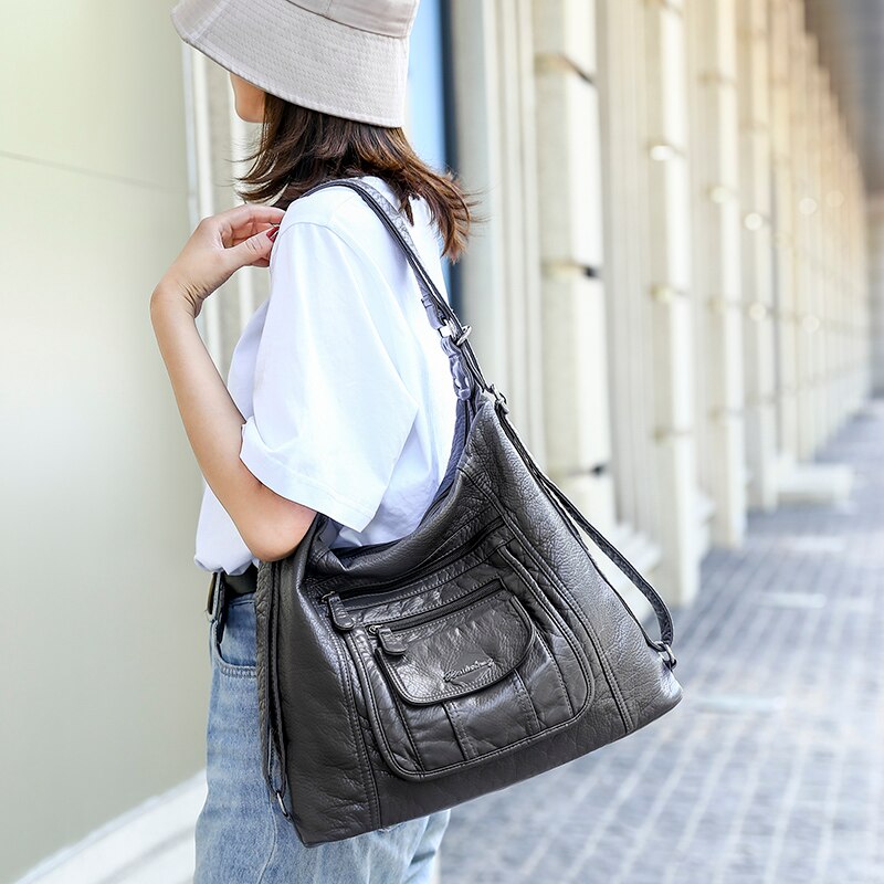 Sacs à main de luxe en cuir femmes sacs concepteur multifonction sacs à bandoulière pour les femmes voyage Sac à dos Mochila Feminina Sac