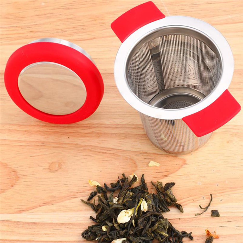 Stainless Steel Reusable Tea Infuser Basket With Dual Handles Fine Mesh Tea Strainer Lid Tea and Coffee Filters