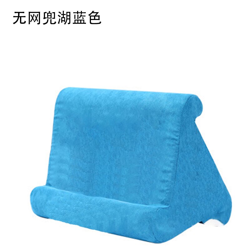 Support de coussin multi-angles pour ipad, Smartphones, tablettes, livres, liseuses, Magazines, disponible en 7 couleurs: Lake Blue No Bag