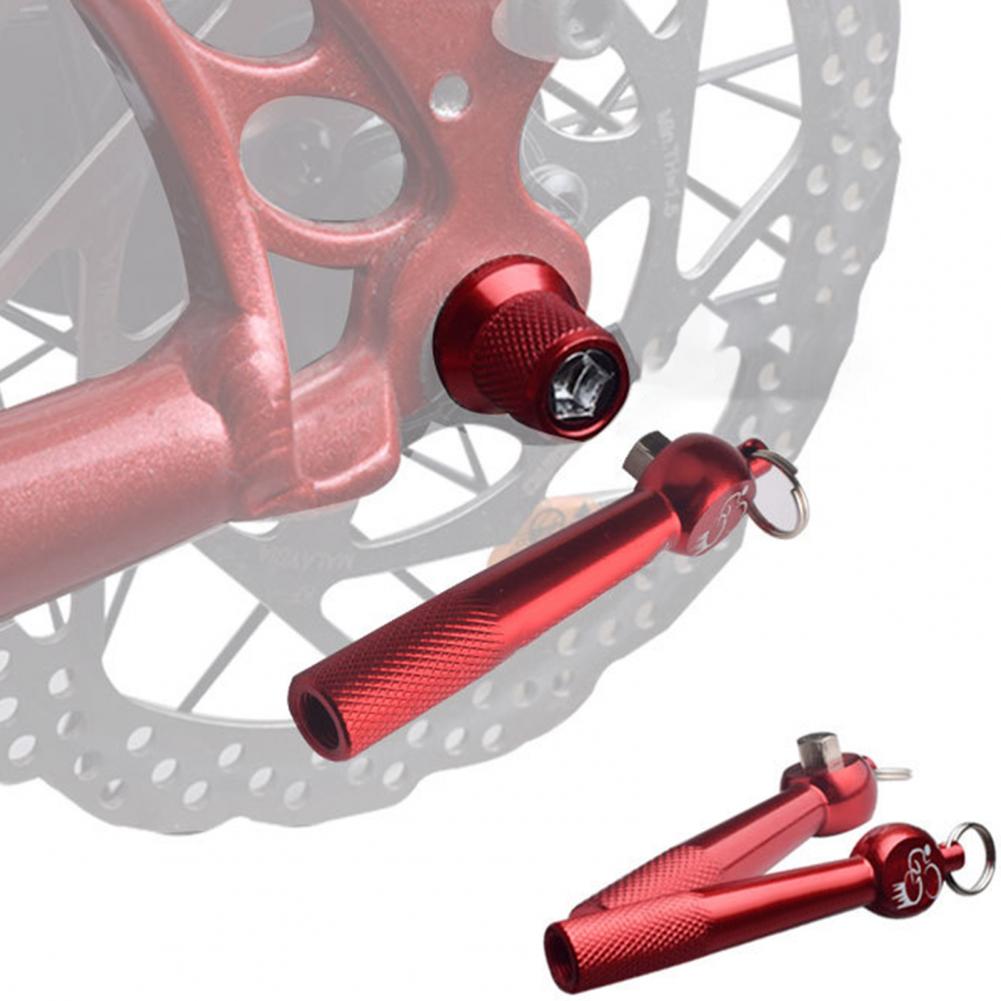 1 Pair MTB Bike Hub Quick Release Anti-theft Bike Skewers Front Rear Lightweight Rods Folding Aluminum Alloy Screw