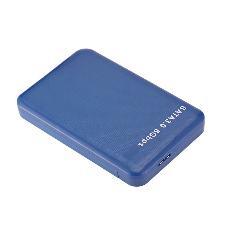 2.5 Polegada usb3.0 sata 3.0 hdd disco rígido caixa de disco rígido externo hdd caso ferramenta 6gbps suporte 3tb uasp protocolo-azul