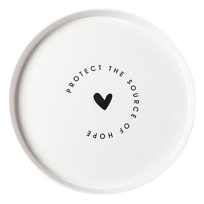 Nordic Style Plastic Round Breakfast Tray Food Fruit Dessert Plate Snack Storage Trays Kitchen Decorative Dish Tray C1574 d: B