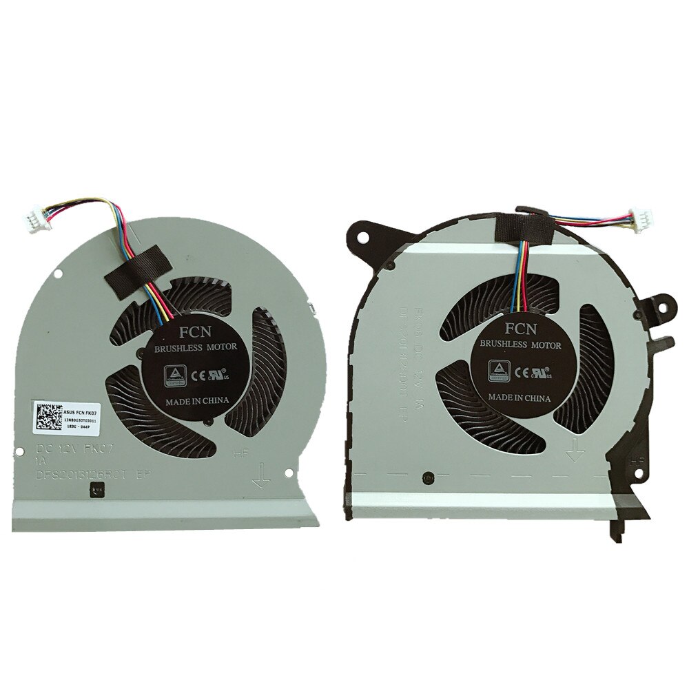 laptop CPU GPU cooling fan Cooler Notebook PC for ASUS ROG GL503 GL503VM DC12V 1A DFS2013126Q0T FK07 FCN DFS2013126R0T FK06