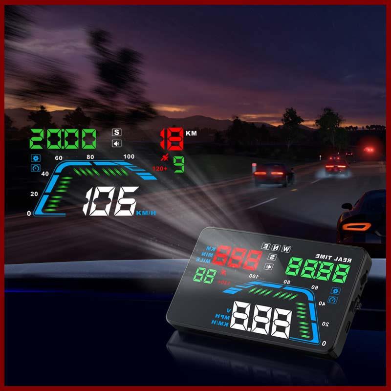 Car head up display gps auto styling Universal OBD smart HUD auto digital meter Overspeed Warning Automobile car head up display