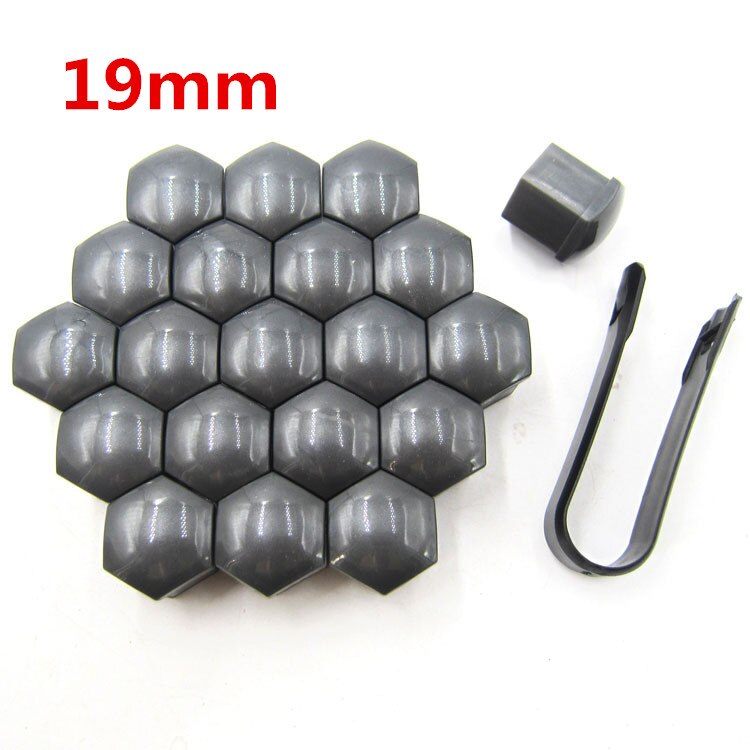 20 kpl 17mm 19mm 21mm rengas autot ajoneuvot rengas pyörä rengas kierrekorkki koristemutteri ruuvi pultti auton muotoilu pölytiivis suoja: 1 / 19mm