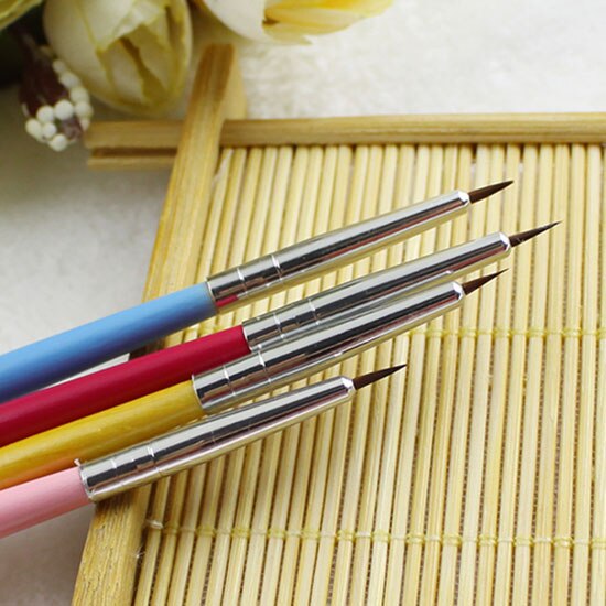 Populær 12 stk nail art penn blyant pensel maling prikker akryl verktøy pensel sminke børster nailart penn pensel maquillaje
