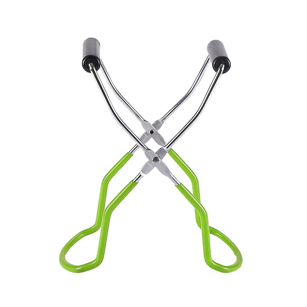 Canning Jar Lifter Tongs Stainless Steel Jar Lifter with Grip Handle Anti-scalding Lifter Non-slip Feeding Bottle Clip Kitchen: Default Title