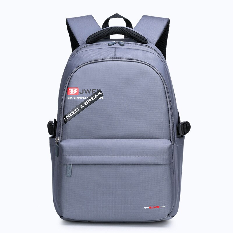 Nova luz oxford escola mochila para adolescente meninos meninas sacos de escola 18 polegada portátil mochila de viagem mochilas escolar: Gray1