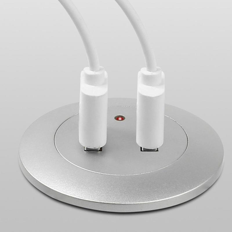 Extension Cord Mobile Table Sofa Fast Charging Embedded Desktop USB