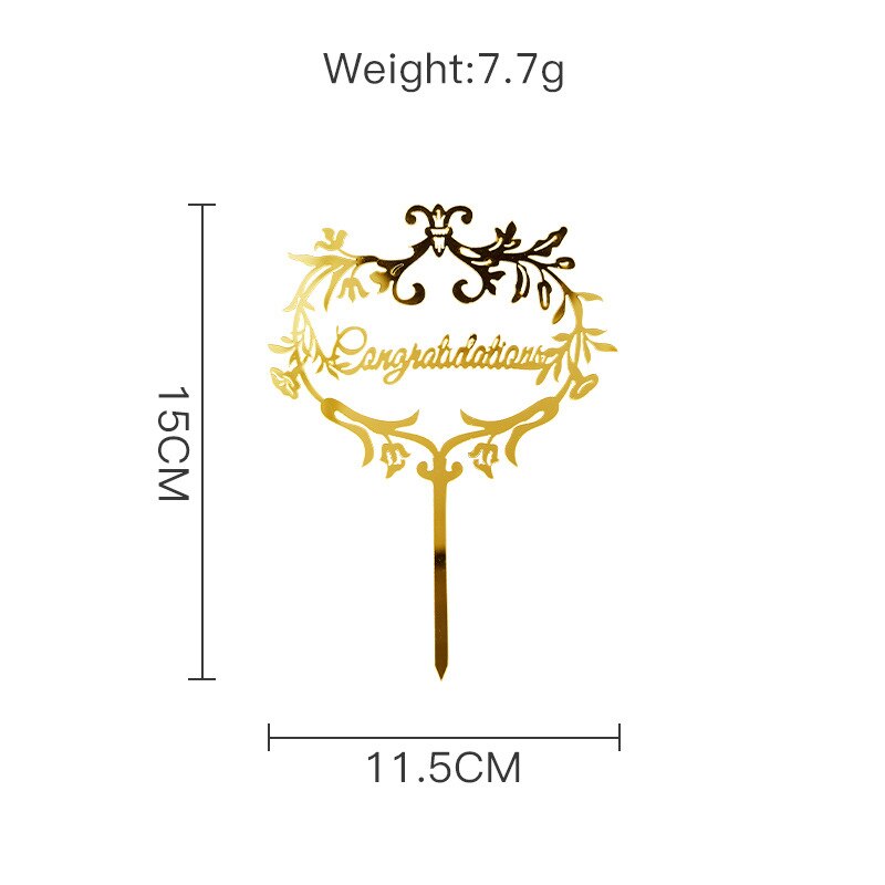 Gold Congratulations You Did It Grad Cake Topper Graduation Celebration Cake Decoration Party Supplies Baking Accessories: 1798