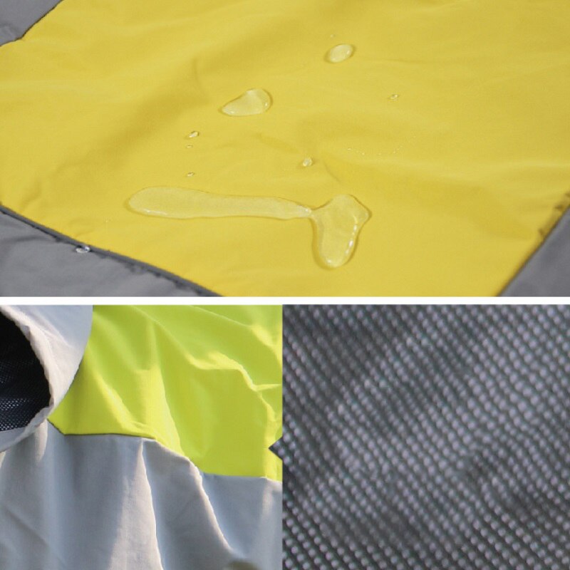 Chubasquero para perro grande al aire libre, ropa impermeable para perro grande, chaqueta de lluvia reflectante para perro mediano y grande, poncho de malla transpirable