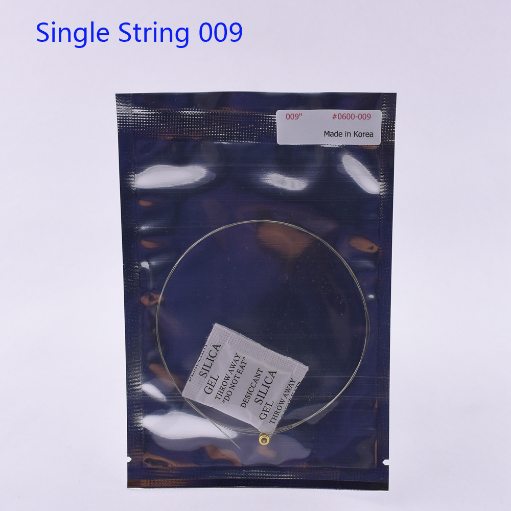 1 Piece Guitar Single String / 1 Set Guitar Strings - (008/009/010/011/012/013/015/016/017/018)Made in Korea: Yellow
