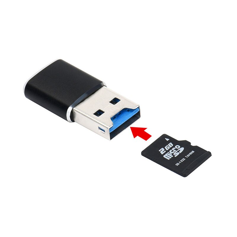 Usb 3.0 Mini Sd Kaartlezer 5Gbps Super Speed Usb 3.0 Micro Sdxc Aluminium Tf T-flash Memory Card Reader adapter Voor Laptop Pc