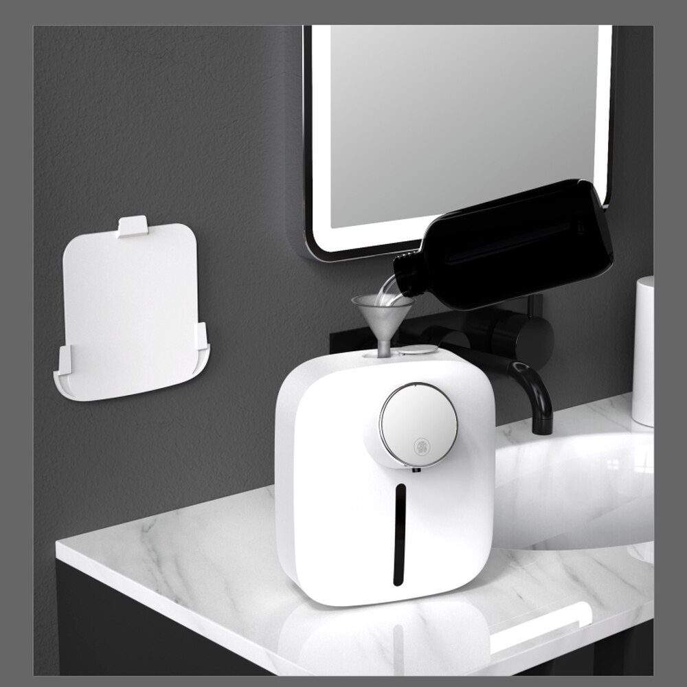 Smart Automatische Zeepdispenser Schuim Temperatuur Display 2 In 1 Usb Oplaadbare Liuqid Zeep Machine Badkamer Dispensers Voor Zeep