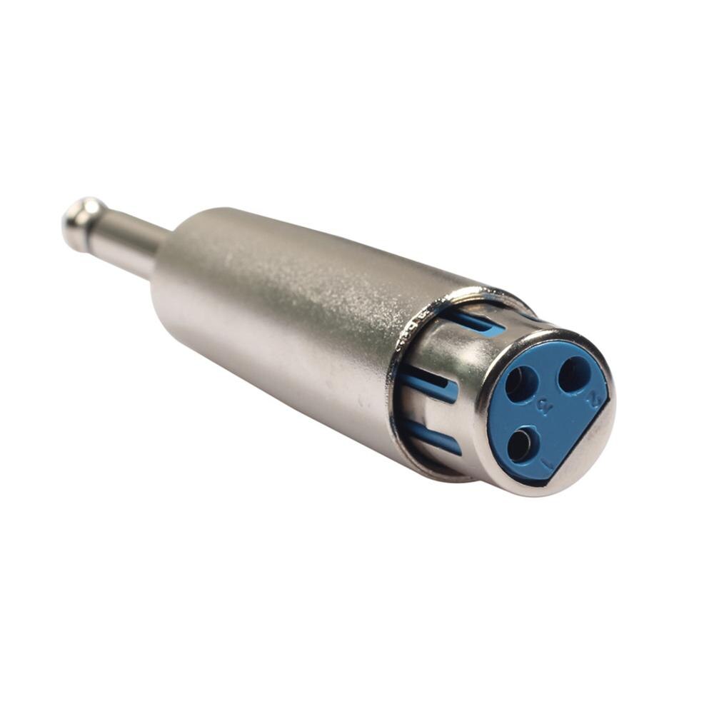 6,5mm Stecker auf XLR weiblich 3 Stift buchse Mono Audio- Adapter mikrofon Adapter 6,35 zu XLR connnector