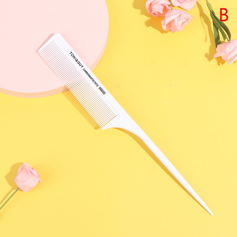 Professionele Kappers Carbon Kam Hittebestendige Haar Kam Snijden Kam Set 6 Ontwerpen Haar Kam Kapper Styling Haar Kam Set: B