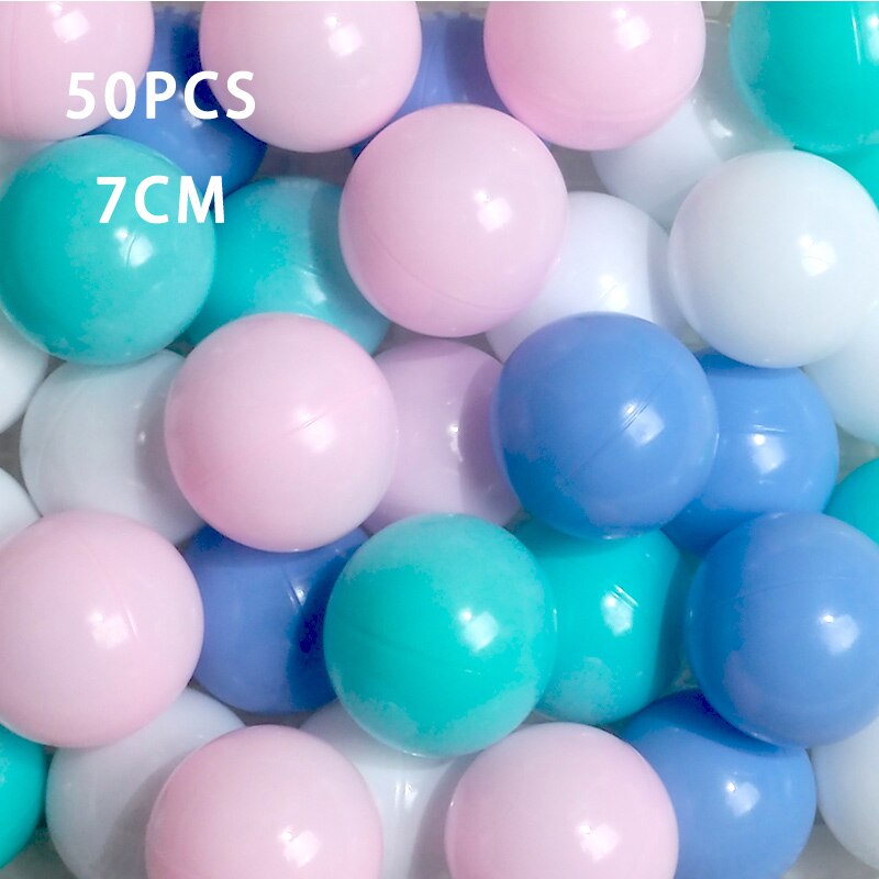 Piscina per bambini palla pieghevole Ocean Ball Pit piscina box giocattoli lavabile protezione pieghevole recinzione decorazioni per la camera dei bambini tappetino da gioco: 50pcs balls