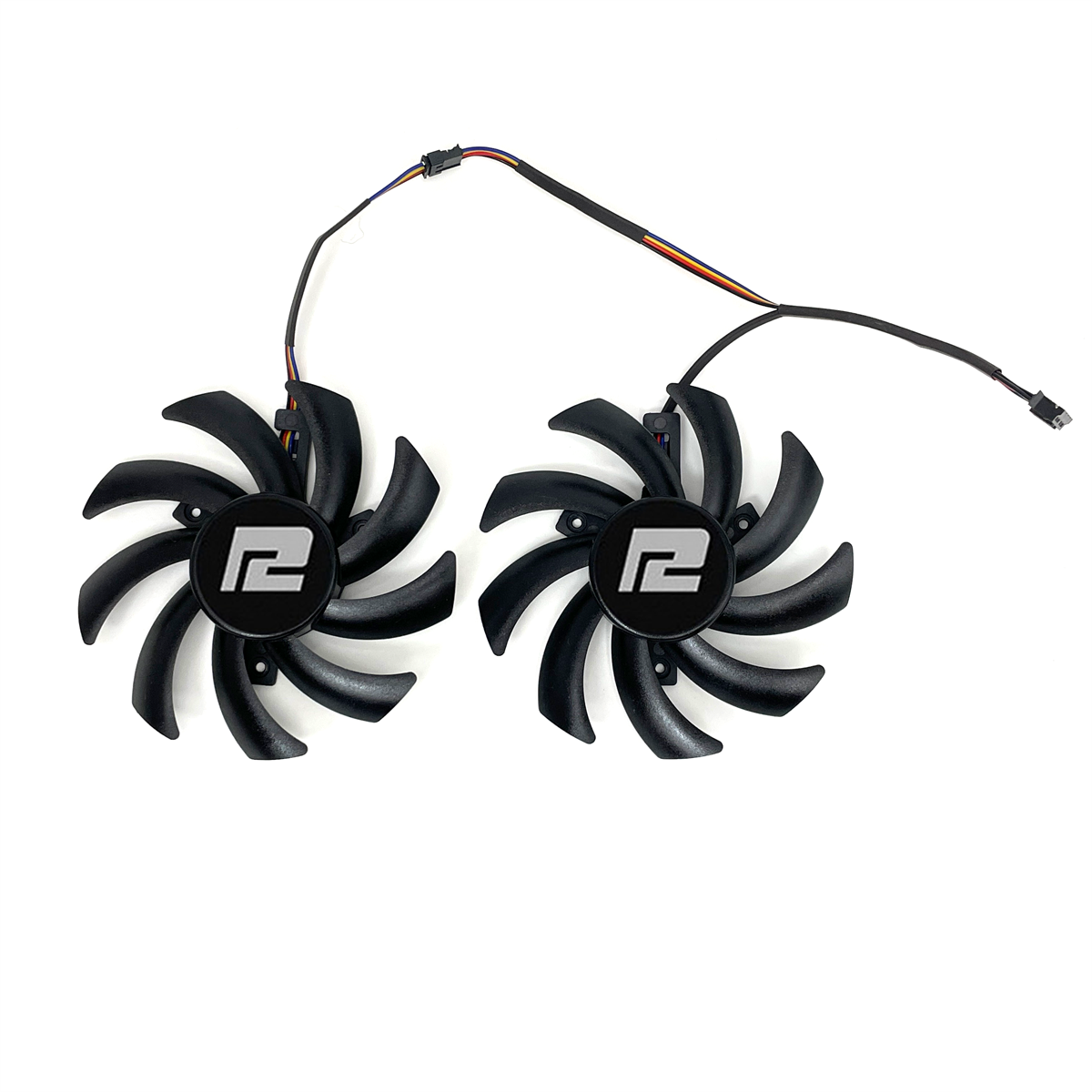 Nowy wentylator chłodzący 85 mm do kart graficznych Powercolor RX 6700 6650 6600 XT RX 5700 5600 XT V2 Fighter Cooler Fan: Brązowy