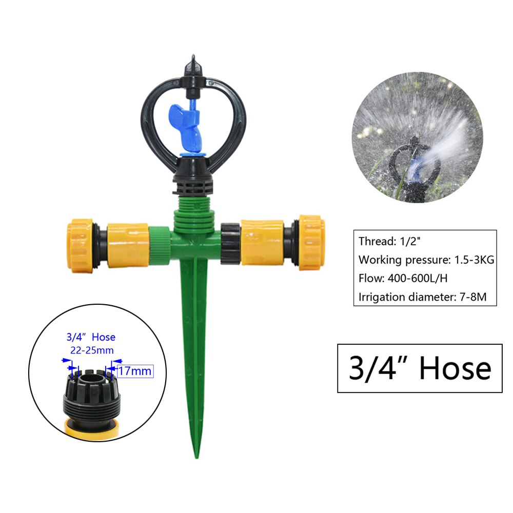 Tuin Gazon Roterende Sprinklers Met Plastic Spike Invoegen Grond Een Utomatische Watering Gras 360 Graden Vortex Water Sprinkler: G