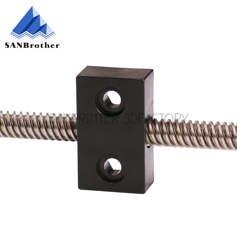 3d printer nut T openbuilds type anti-backlash block T8 screw 8mm lead 2mm 4mm