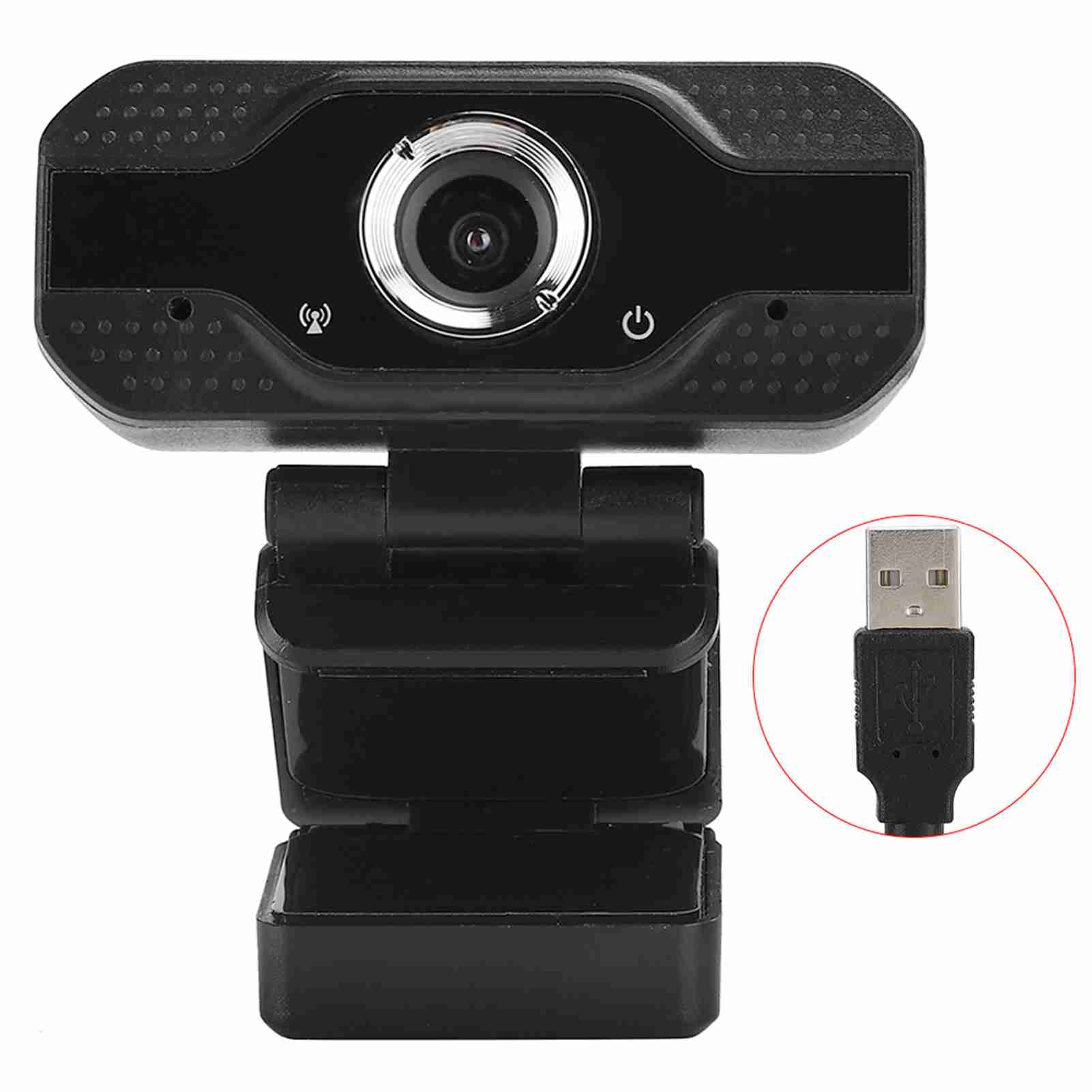 Computer Camera Full HD 1080P 30FPS USB Wired Online Class Webcam with Microphone for Desktop Computer PC Laptop
