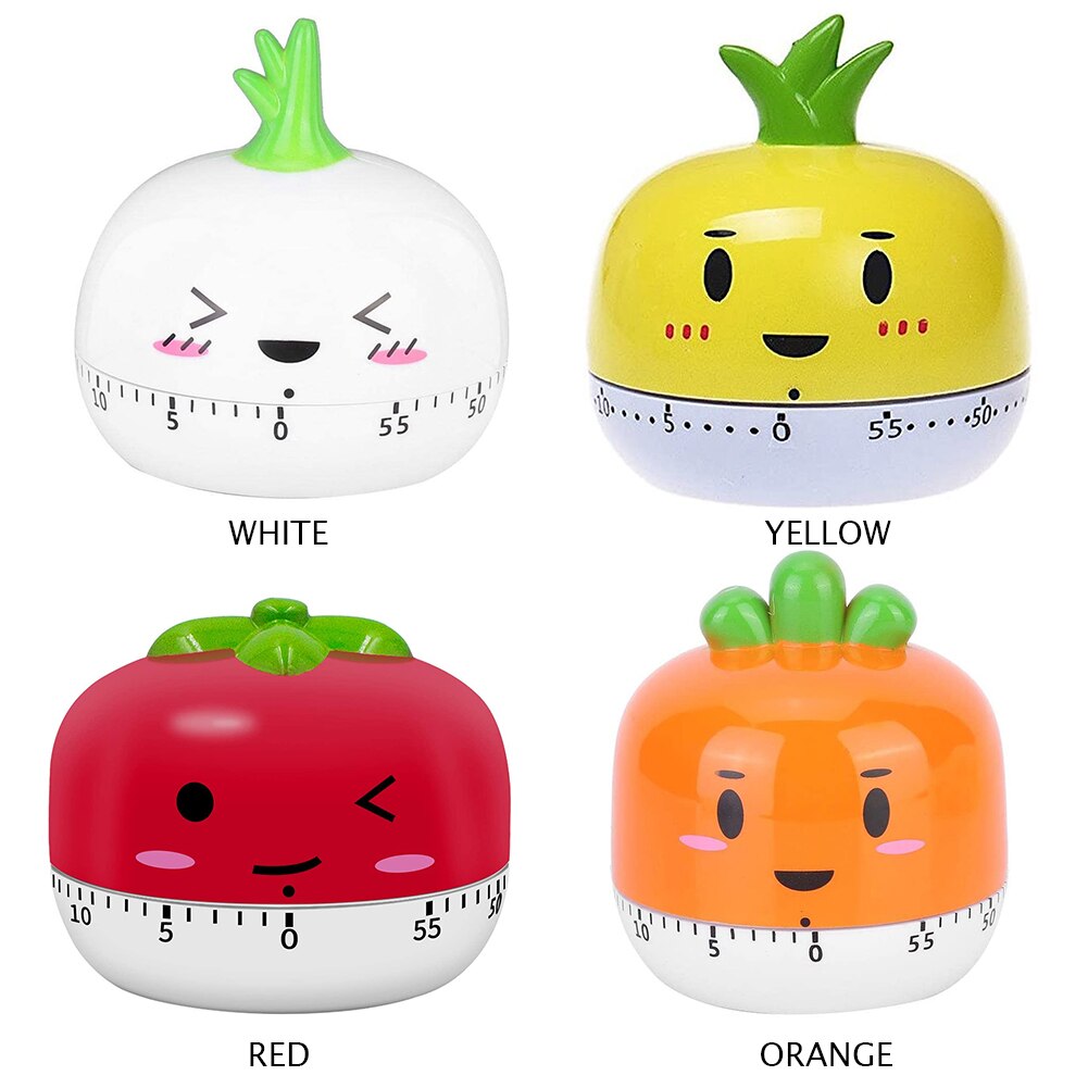 Reminder Alarm Clock Kitchen Mechanical Timer Vegetable Shape Countdown Timer for Household Kitchen Convenient Part