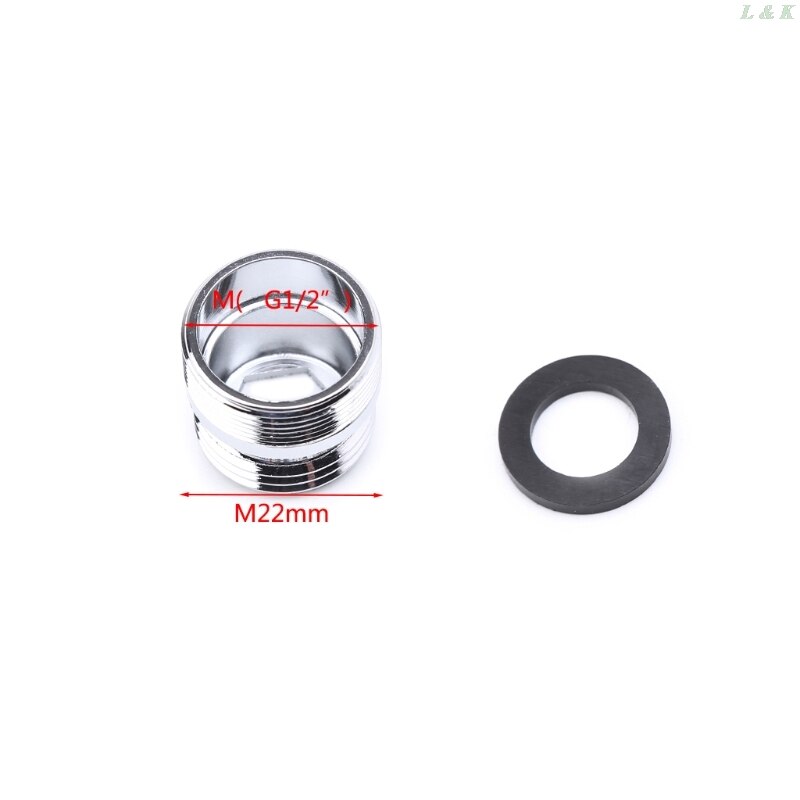 Solid Metal Adaptor Outside Thread Water Saving Kitchen Faucet Tap Aerator Connector Kitchen Faucet Adapter Water Purifier: 4