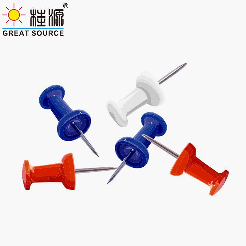 22Mm Punaise Push Pin Kleurrijke Hoofd Tekening Pin Fix Pin 40Pcs Per Doos (2 Dozen)