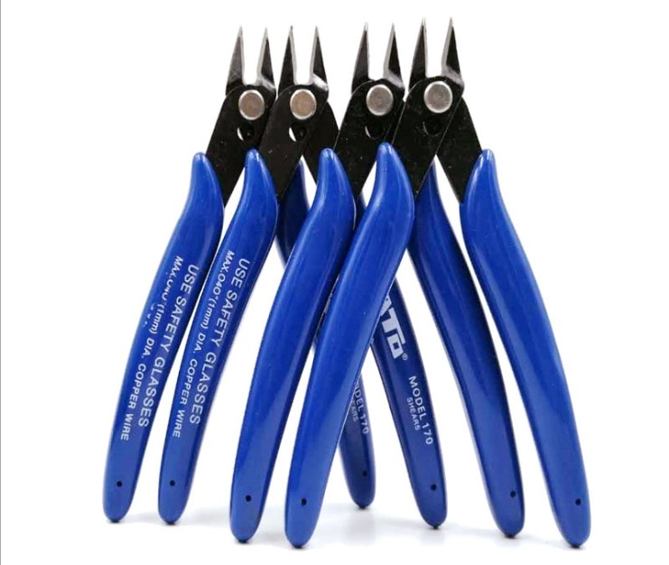 Cutting Plier Multi Functional Tool Electrical Wire Cable Cutter Cutting Side Snip Flush Stainless Steel Nipper: 5pcs