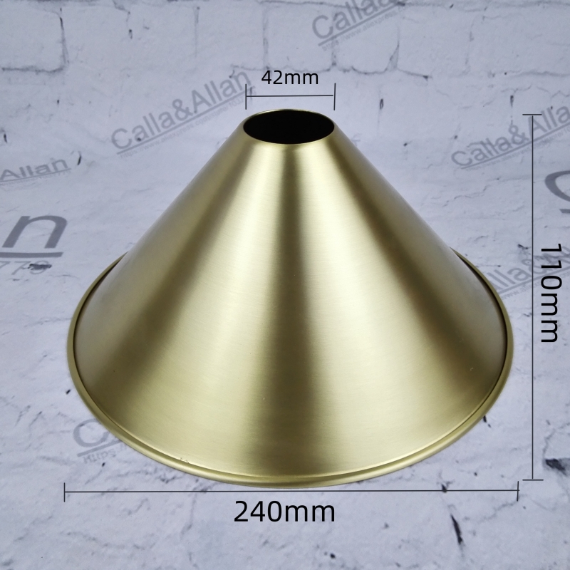 Messing Lampenkap Minimalistische Industriële Stijl Japanse Bureaulamp Vloerlamp Wandlamp Hal Diy Verlichtingsaccessoires: Ivoor