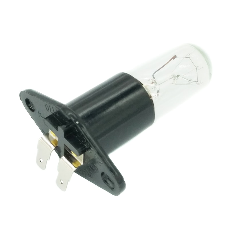 Adaptador de soporte de lámpara Led E14, piezas de horno microondas de luz de 220V, 15W, 4cm de ancho, pie curvado, resistente a altas temperaturas, 5 uds.