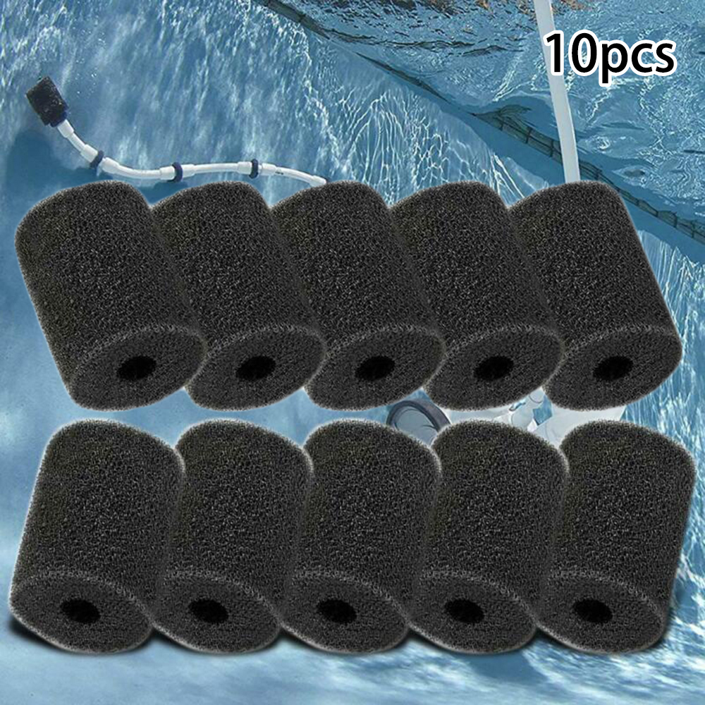 10 Pcs Sweep Slang Scrubbers Cilinder Spons Vervanging Openbare Cleaning Tools Herbruikbare Tub Spa Filter Spons