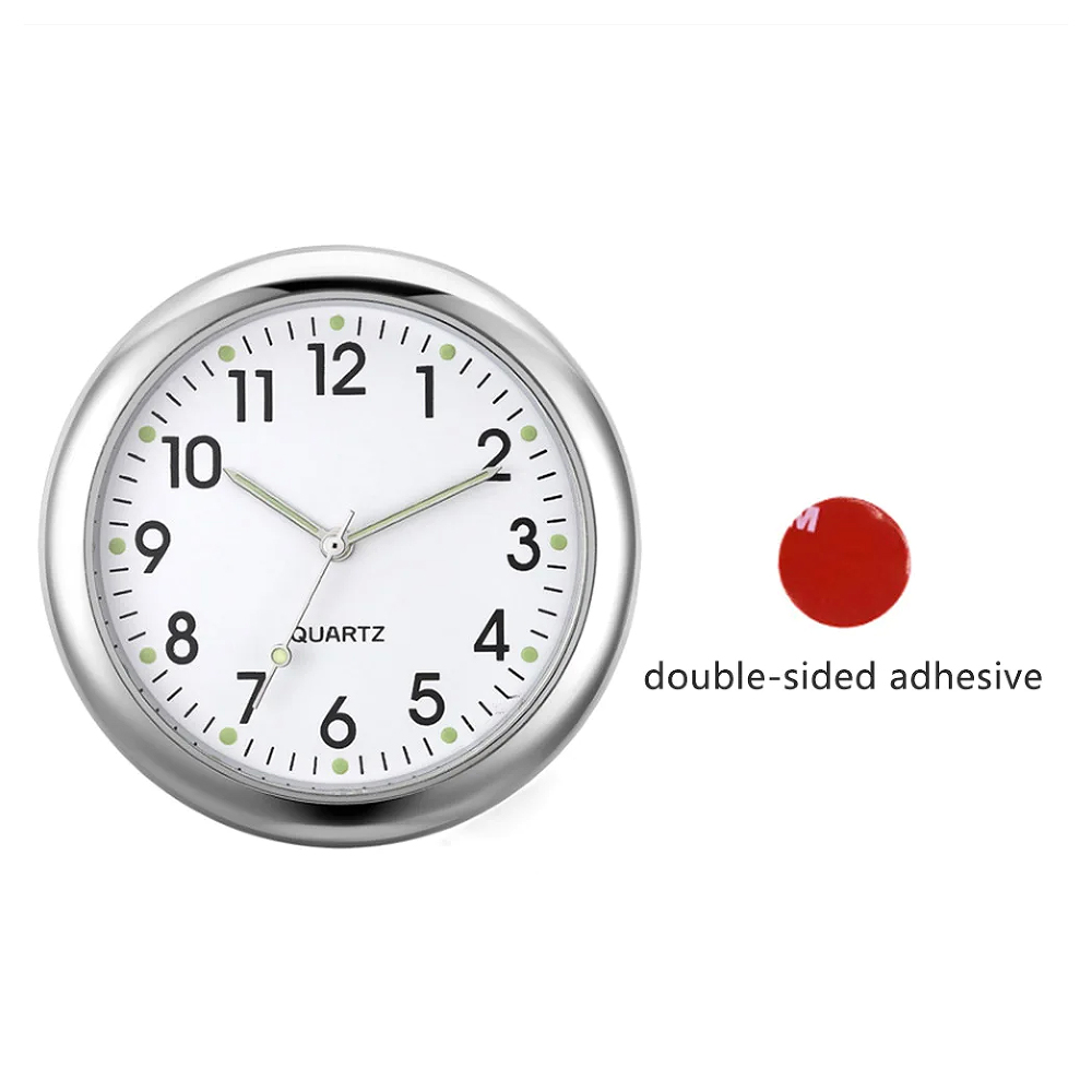 Reloj luminoso de calibre automático, Mini reloj de cuarzo resistente al agua con ventilación de aire para coche con Clip, reloj de salida de aire para accesorios de estilismo para coche: Verde